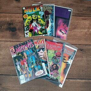 Marvel Comics Lot 7 Books OS Mixed Good Hulk Iron Man Magneto 90s Vintage